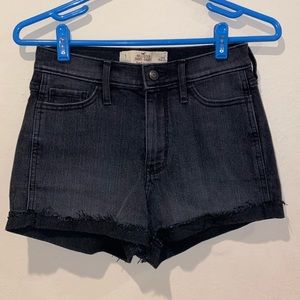 Hollister Black Jean Shorts size 1 (25 waist)